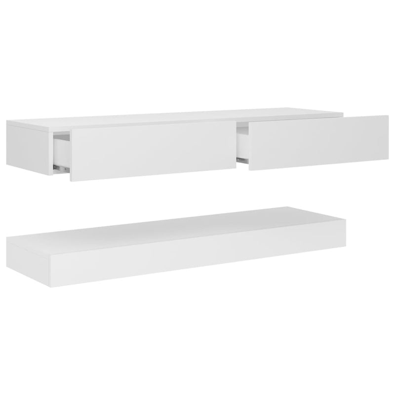 vidaXL TV Cabinet with LED Lights White 120x35 cm