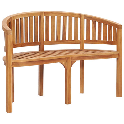 vidaXL 4 Piece Banana Garden Lounge Set Solid Teak Wood