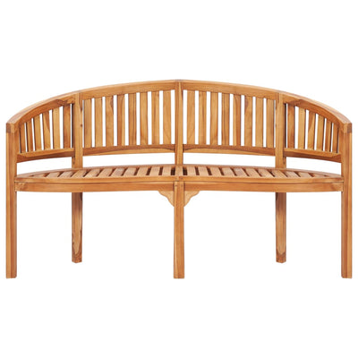 vidaXL 4 Piece Banana Garden Lounge Set Solid Teak Wood