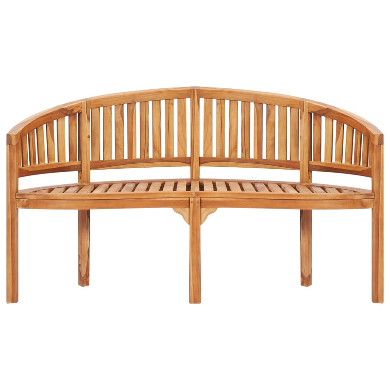 vidaXL 4 Piece Banana Garden Lounge Set Solid Teak Wood