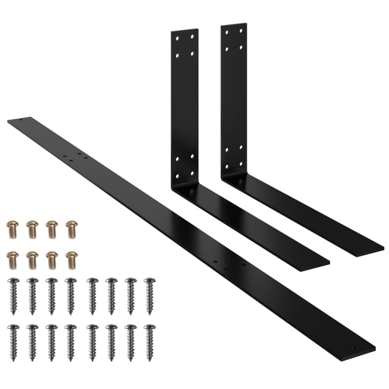 vidaXL Backrest for Pallet Sofa Black 110 cm Iron