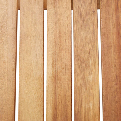 vidaXL 3 Piece Garden Dining Set Poly Rattan & Solid Acacia Wood Grey