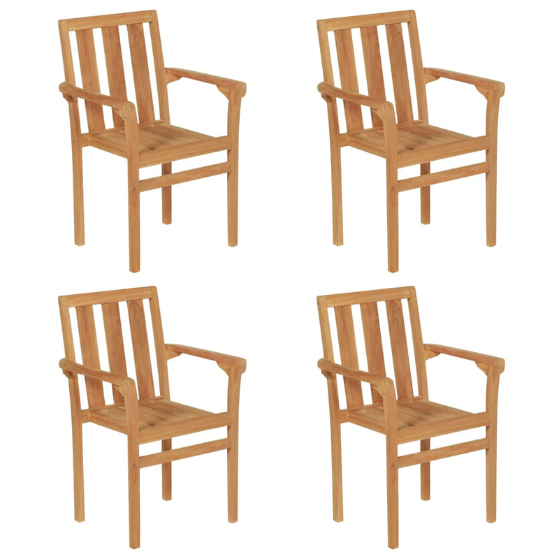 vidaXL 5 Piece Garden Dining Set Solid Teak Wood