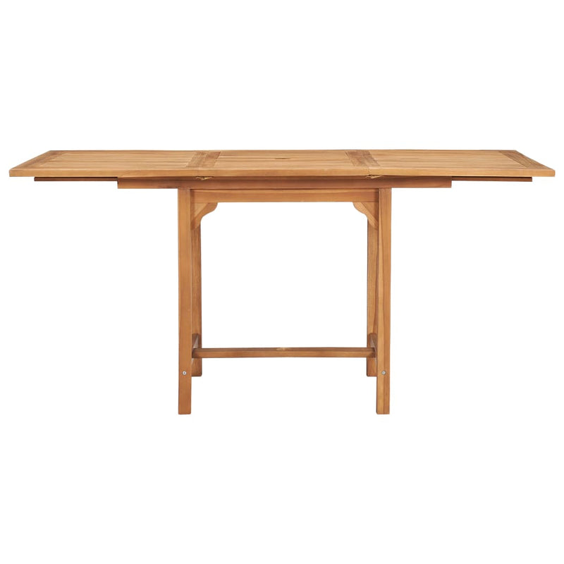 vidaXL 7 Piece Garden Dining Set Solid Teak Wood