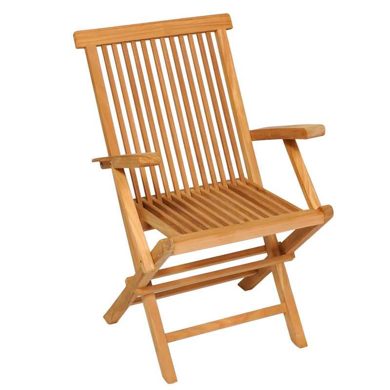 vidaXL 7 Piece Garden Dining Set Solid Teak Wood