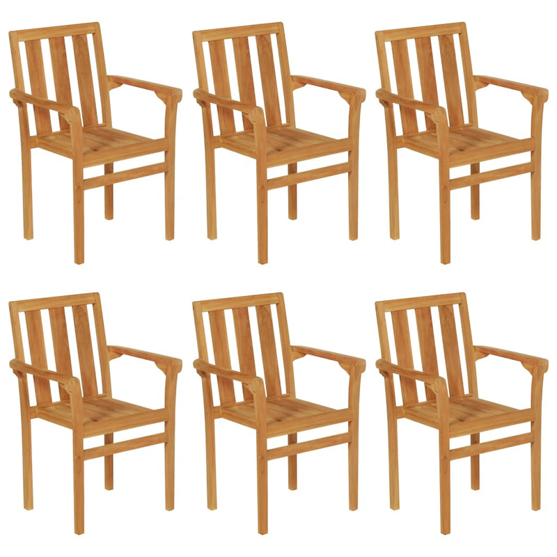 vidaXL 7 Piece Garden Dining Set Solid Teak Wood