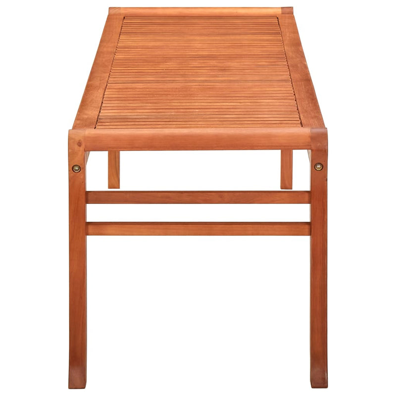 vidaXL 3-Seater Garden Bench 150 cm Solid Eucalyptus Wood