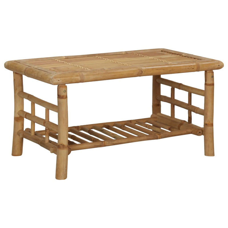 vidaXL 4 Piece Garden Lounge Set with Cushions Bamboo