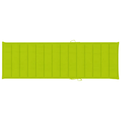 vidaXL Garden Sun Lounger with Cushion Solid Acacia Wood