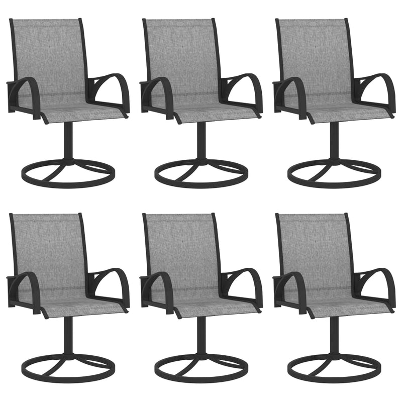 vidaXL 9 Piece Garden Dining Set Textilene and Steel