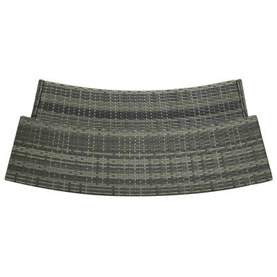 vidaXL 3 Piece Garden Bar Set Black