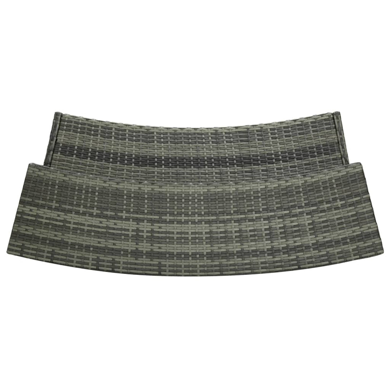 vidaXL 3 Piece Garden Bar Set Black