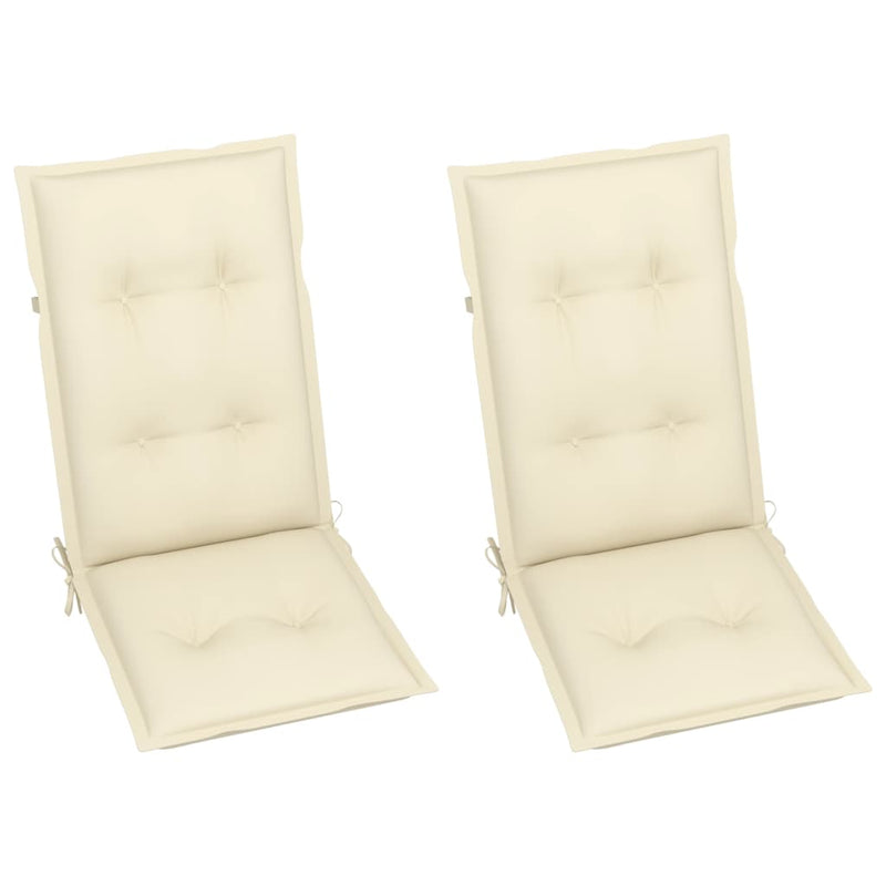 vidaXL Rocking Chair with Cushions Solid Acacia Wood