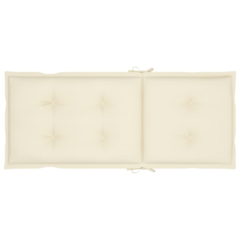 vidaXL Rocking Chair with Cushions Solid Acacia Wood