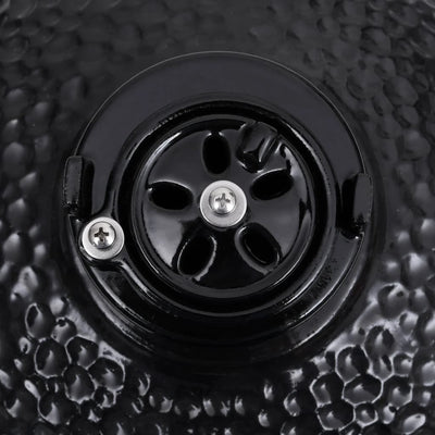 vidaXL 2-in-1 Kamado Barbecue Grill Smoker Ceramic 56 cm Black