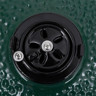 vidaXL 2-in-1 Kamado Barbecue Grill Smoker Ceramic 56 cm Black