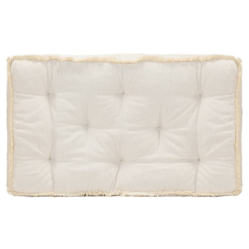 vidaXL Pallet Sofa Cushion Beige 120x80x10 cm