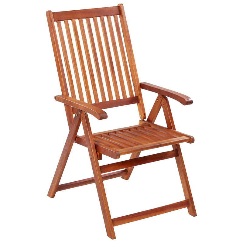 vidaXL Folding Garden Chairs 4 pcs Solid Acacia Wood