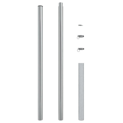 vidaXL Sunshade Sail Pole 200 cm Stainless Steel