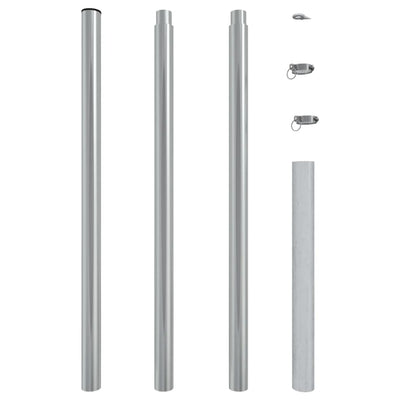 vidaXL Sunshade Sail Pole 200 cm Stainless Steel