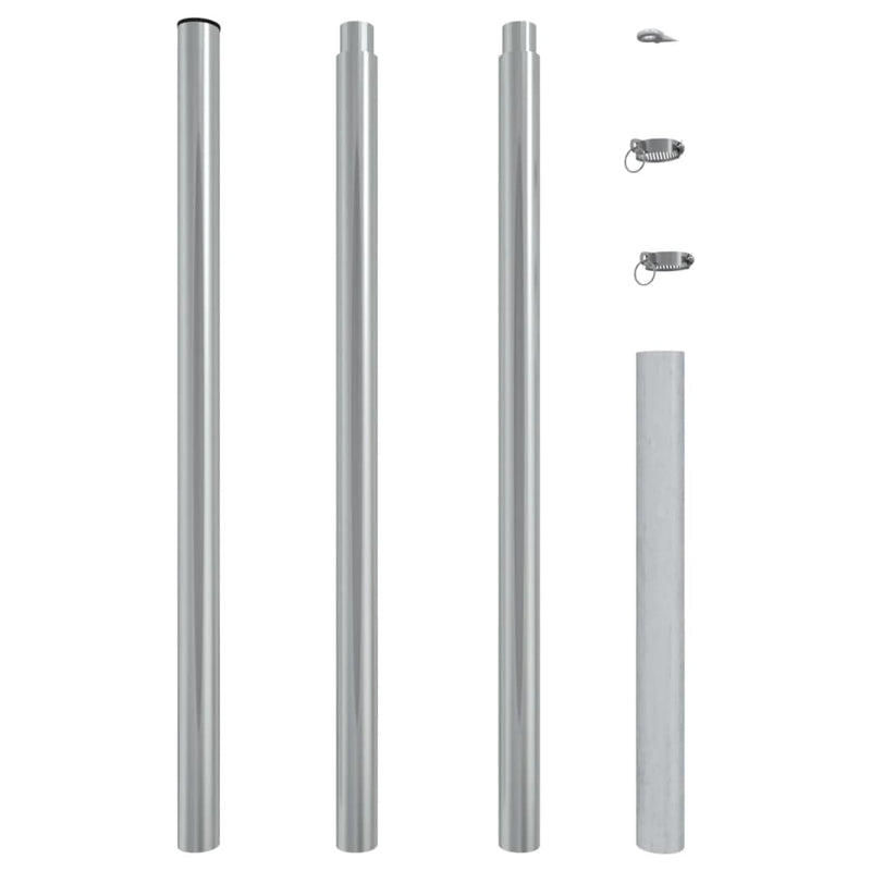 vidaXL Sunshade Sail Pole 200 cm Stainless Steel