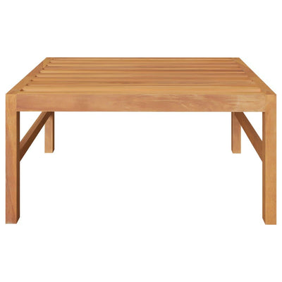 vidaXL 2 Piece Garden Lounge Set with Dark Grey Cushions Teak Wood