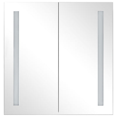 vidaXL LED Bathroom Mirror Cabinet 62x14x60 cm