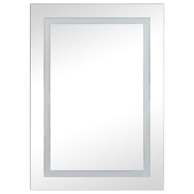 vidaXL LED Bathroom Mirror Cabinet 50x13x70 cm