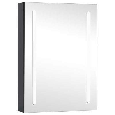 vidaXL LED Bathroom Mirror Cabinet 50x13x70 cm