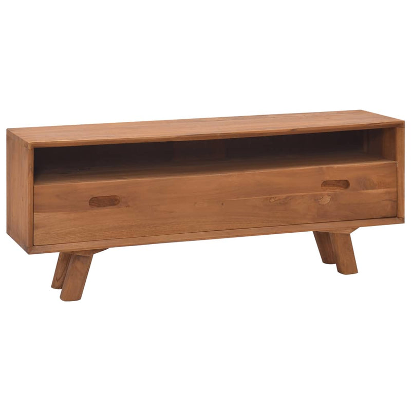 vidaXL TV Cabinet 110x30x45 cm Solid Teak Wood