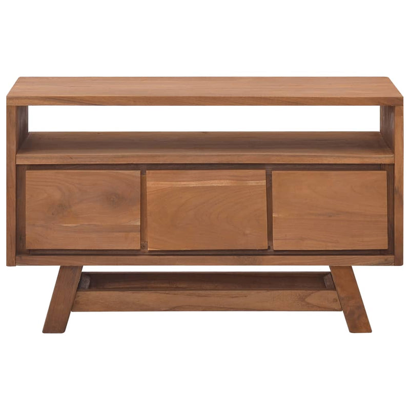 vidaXL TV Cabinet 80x30x50 cm Solid Teak Wood