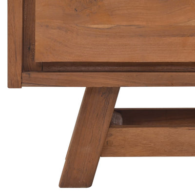 vidaXL TV Cabinet 80x30x50 cm Solid Teak Wood