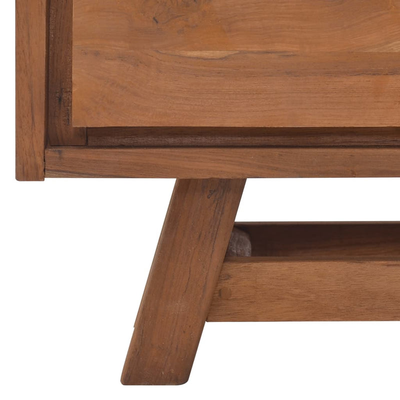 vidaXL TV Cabinet 80x30x50 cm Solid Teak Wood
