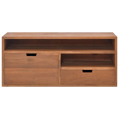 vidaXL TV Cabinet 90x30x40 cm Solid Teak Wood