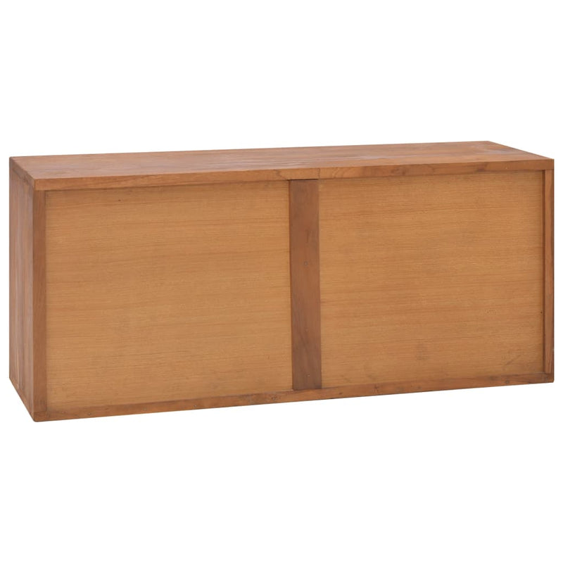vidaXL TV Cabinet 90x30x40 cm Solid Teak Wood