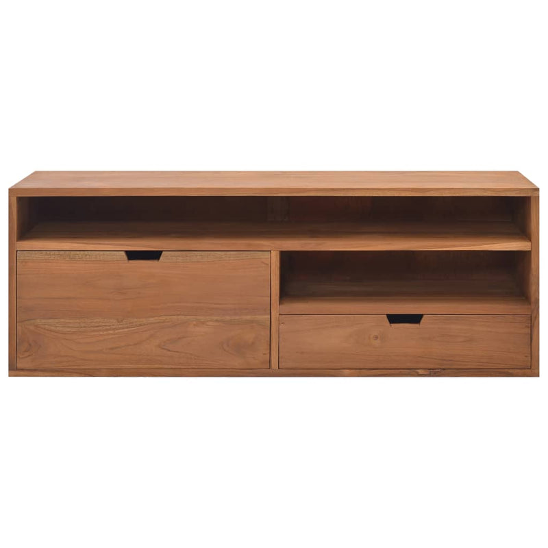 vidaXL TV Cabinet 110x30x40 cm Solid Teak Wood