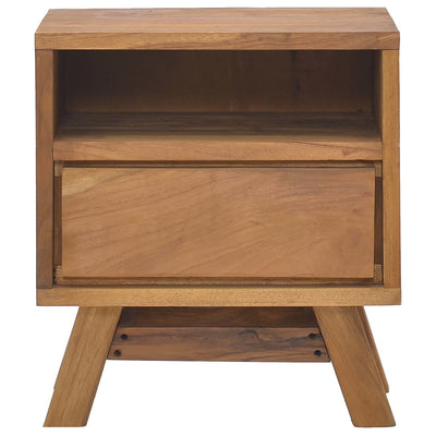 vidaXL Bedside Cabinet 40x30x45 cm Solid Teak Wood