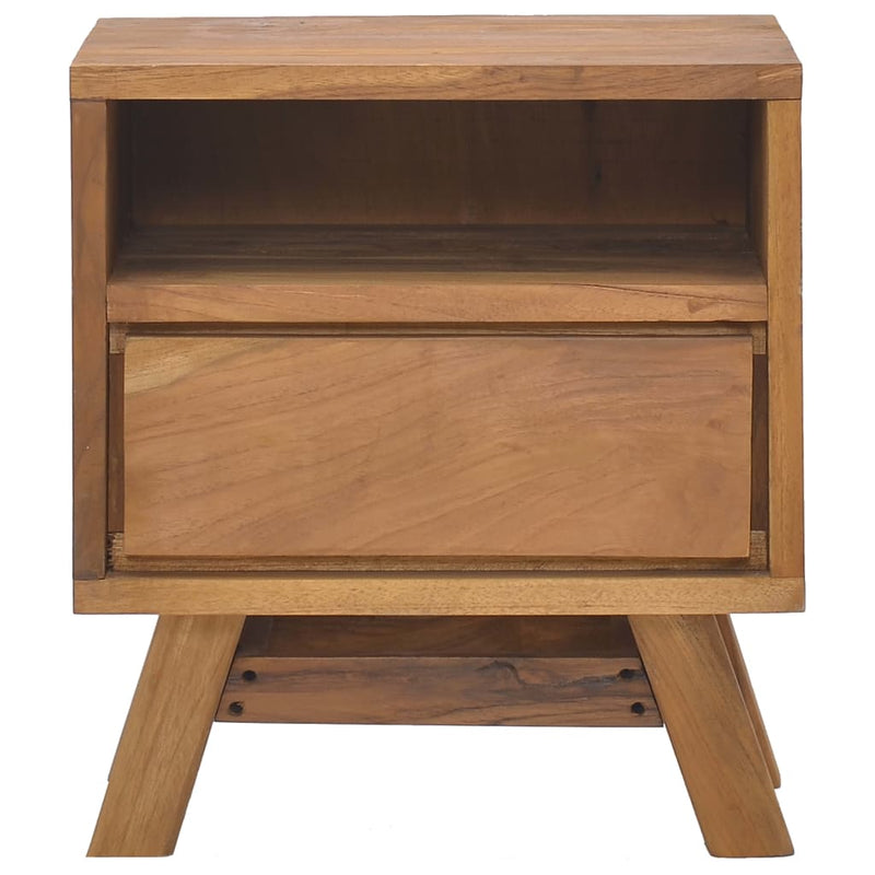 vidaXL Bedside Cabinet 40x30x45 cm Solid Teak Wood