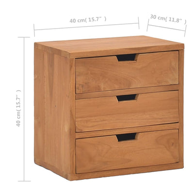 vidaXL Bedside Cabinet 40x30x40 cm Solid Teak Wood