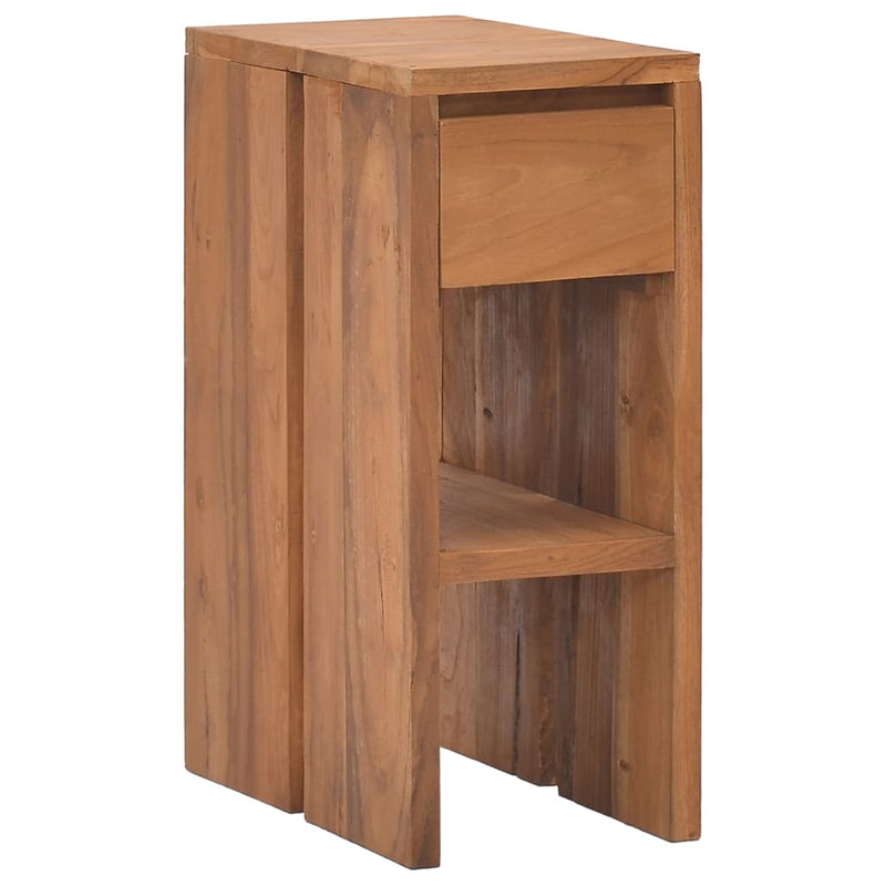 vidaXL Bedside Cabinet 20x35x50 cm Solid Teak Wood