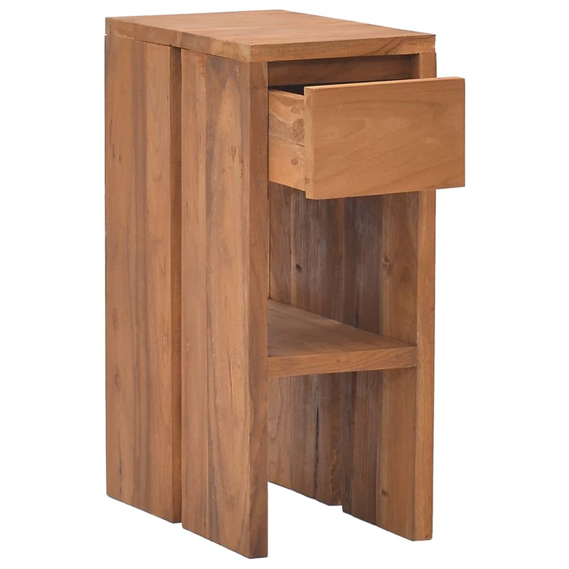 vidaXL Bedside Cabinet 20x35x50 cm Solid Teak Wood