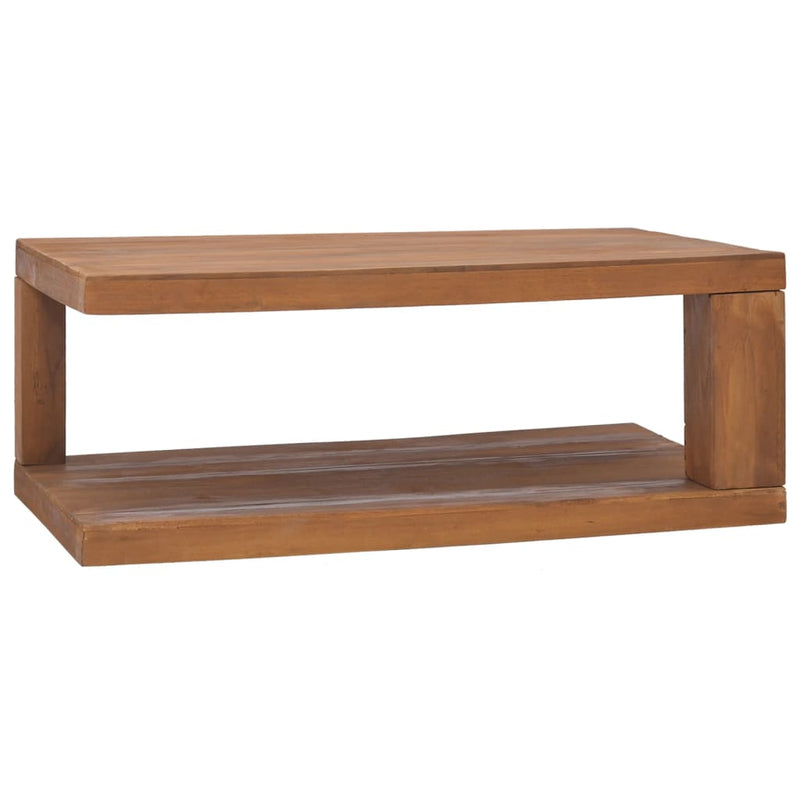 vidaXL Coffee Table 65x65x33 cm Solid Teak Wood