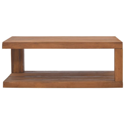 vidaXL Coffee Table 65x65x33 cm Solid Teak Wood