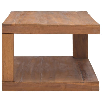 vidaXL Coffee Table 65x65x33 cm Solid Teak Wood