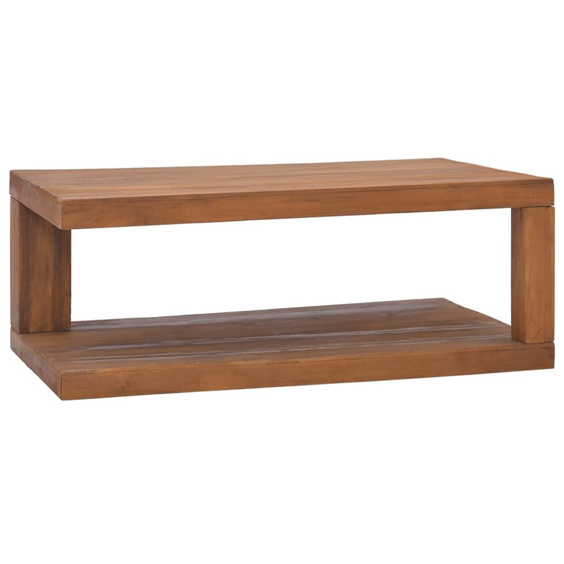 vidaXL Coffee Table 65x65x33 cm Solid Teak Wood