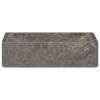 vidaXL Sink Grey 58x39x10 cm Marble