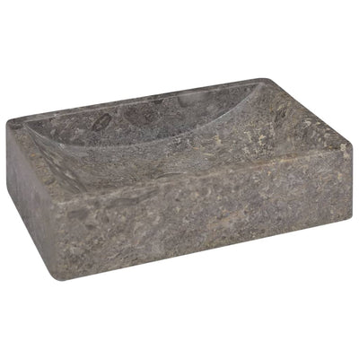 vidaXL Sink Grey 58x39x10 cm Marble