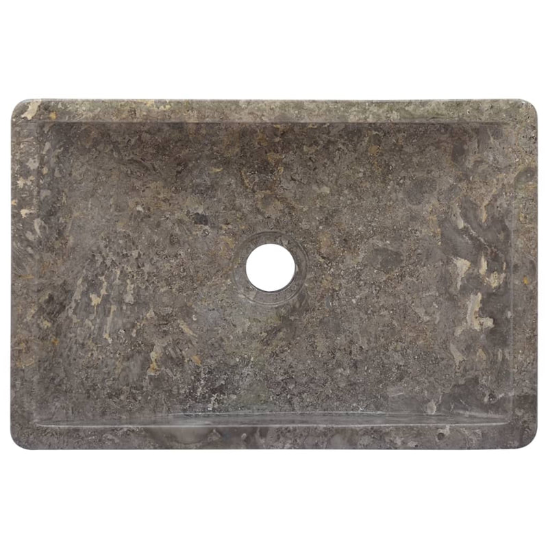 vidaXL Sink Grey 58x39x10 cm Marble