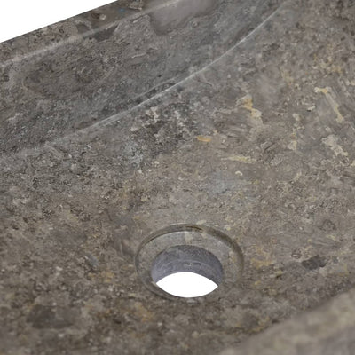 vidaXL Sink Grey 58x39x10 cm Marble