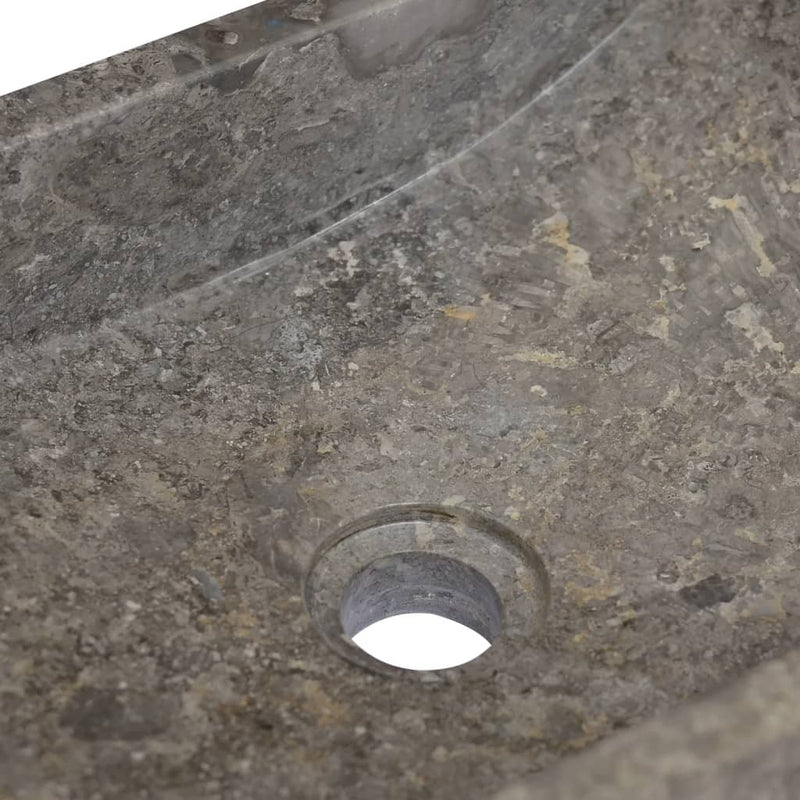 vidaXL Sink Grey 58x39x10 cm Marble